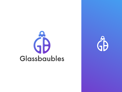 Glassbaubles baubles design glass illustration logo vector