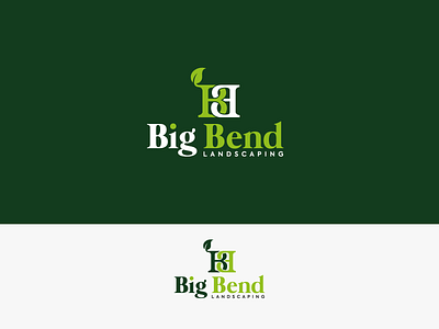 Big Bend Concept branding design illustration landscaping leaf logo vector