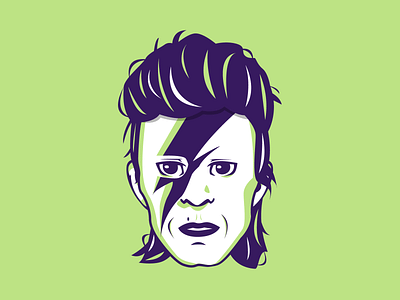 David Bowie adobe illustrator bowie character design davidbowie design flat graphic design illustration illustrator portrait portrait art shot singer song starman vector