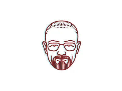 Walter W. breaking bad fan art heisenberg icon illustration jorge ros path walter white