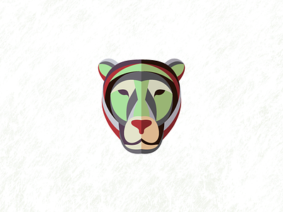 Panter animal design head icon illustration jorge logo mark panter ros wild
