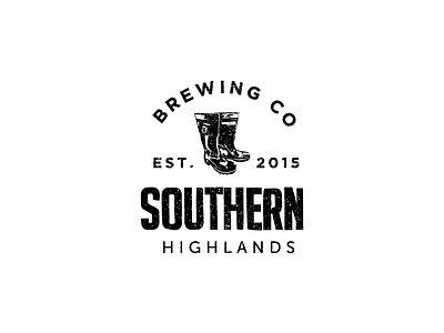 Southern Brewing badge beer branding brewery contest handcraft illustration logo old texture vector vintage