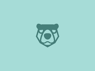 BEAR animal bear design head icon illustration jorge logo mark ros
