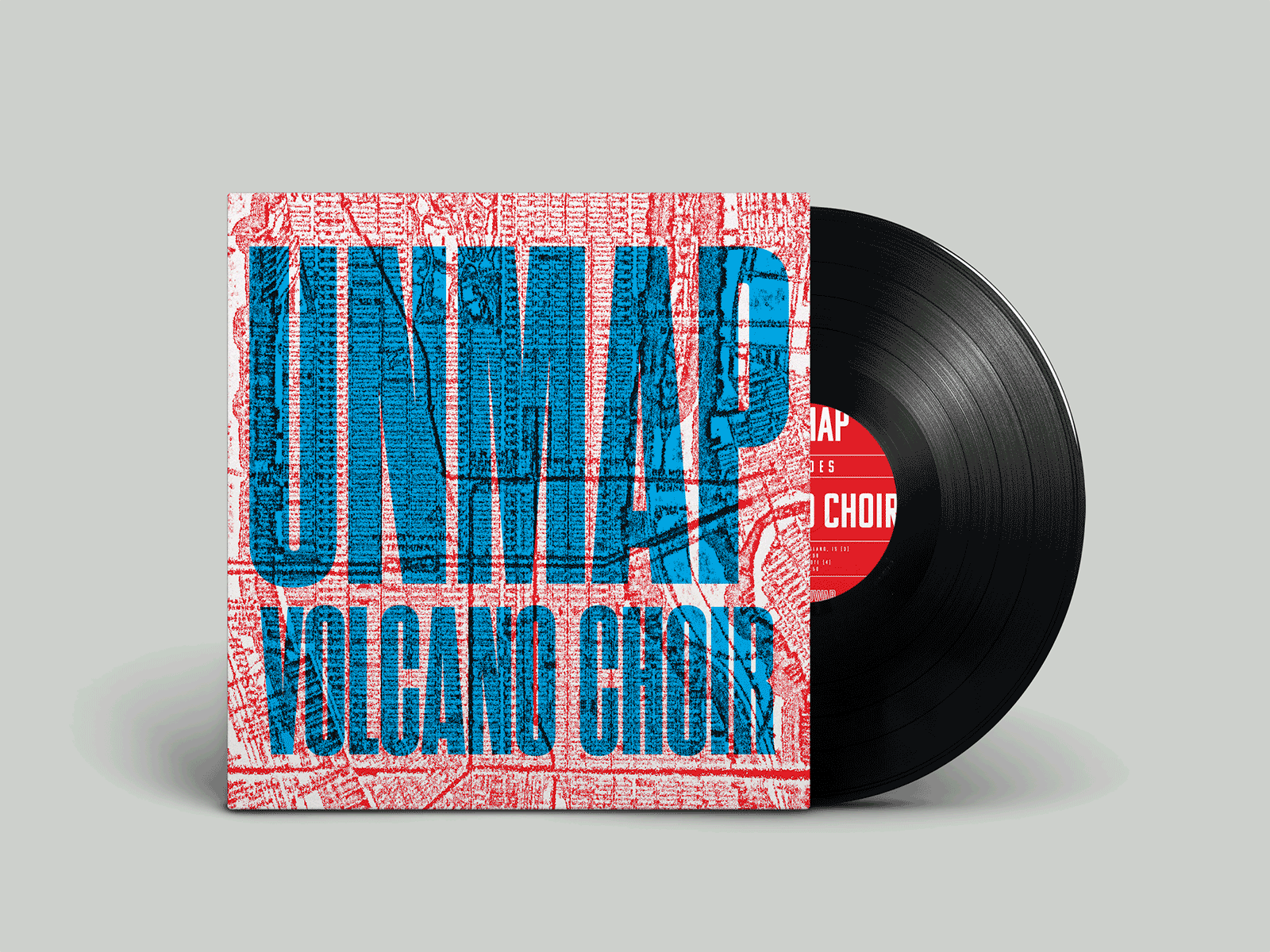 Unmap album design record redesign typography