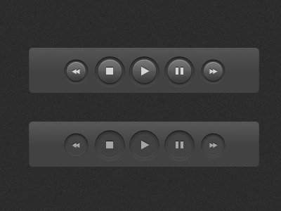 Playback Buttons buttons photoshop playback button ui