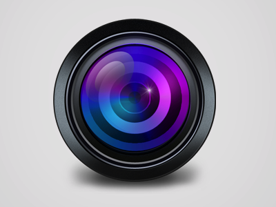 Camera Lens black camera icons lens photoshop violet