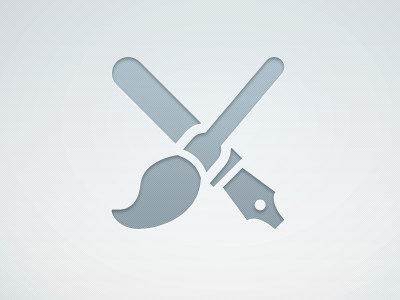 Pen&Brush blue brush glyph icon pen photoshop