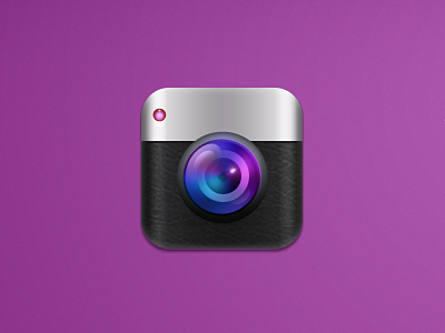 Camera camera fun icon lens photoshop purple silver