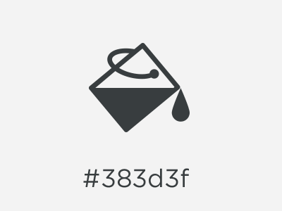 #383d3f 383d3f black bucket colors grey