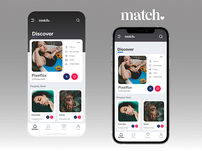 match app 2021 design 3d illustrations app design figma modern design ui kit webdesign xd ui kit