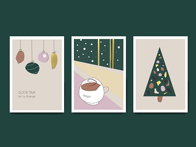 Christmas postcards for Manufacturing cafe