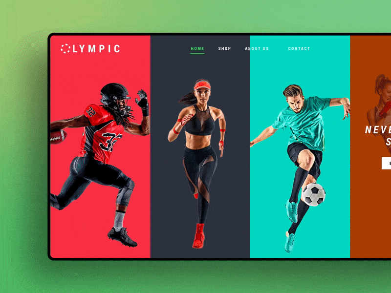 Adobe XD Animation Exploration - Sports design ui ui ux