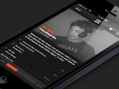 RBMA Radio iOS app app application dark ios iphone radio rbma ui