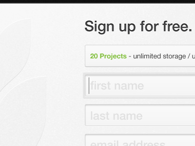 Sign Up design user interface ux web