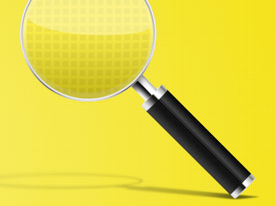 Better Magnifying Glass illustration magnifying glass vector web yellow