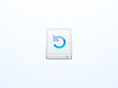 Disk arrow backup blue disk drive hard icon light