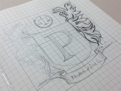 Logo Panisa branding drawing heraldic heraldry