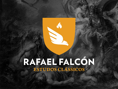 Rafael Falcón Logo education heraldic logo