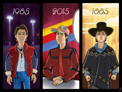 Back to the Future day, October 21st, 2015 back to the future illustration