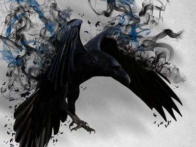 A Murder of Crows art design digital digitalart graphicdesign illustration photoshop poster