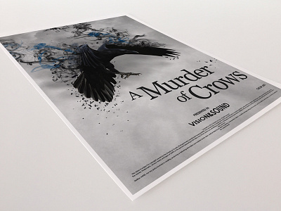 A Murder of Crows art crow design digitalart film graphicdesign illustration murder photoshop poster print typography