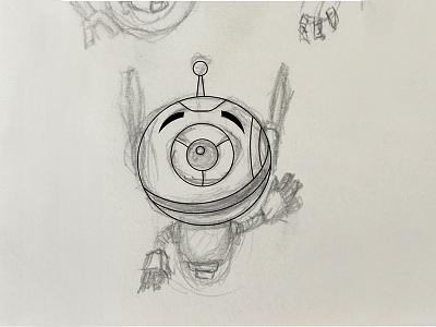 The Little Robot art brand branding character character design design drawing graphic design logo pixar sketch toys