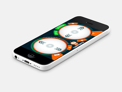 App Design app app design apple controller design digital gaming iphone orange pixel toy visual
