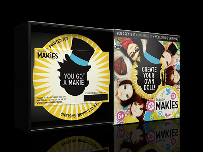 Makies Packaging Visual 3d design digital graphic design illustrator maya mental ray packaging packaging design pixel print visual