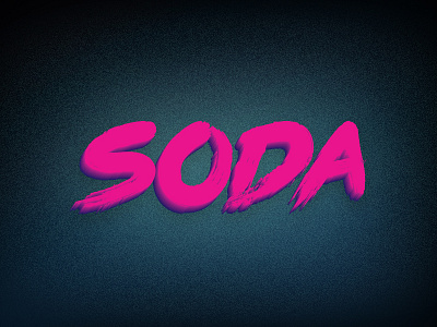 SODA - Branding 80s 90s blue branding design graphic design logo neon pink retro type typography