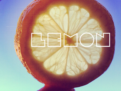 Lemon color design lemon photography shape typography