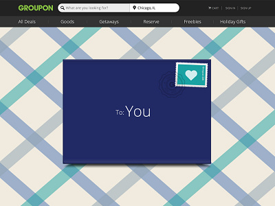 Virtual Gifting at Groupon design gift card gifting groupon patterns website