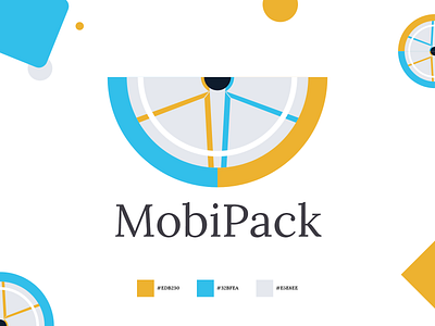 Logo - Illustration - MobiPack colors handicap illustrations illustrator logo shapes wheel