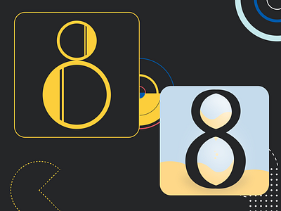 36 days of type - (H)eight. eight gold hourglass sands shape shapes yellow