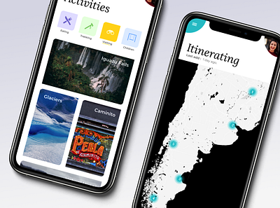 Mobile app - Travel to Argentina ! argentina discovering map mobile design photography travel