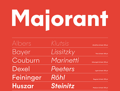 Majorant, new font release! barcelona design emtype font free free trials geometric new new font new release red sans type typography