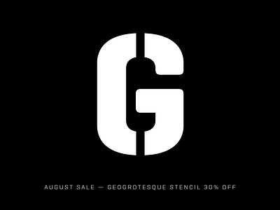 Geogrotesque Stencil 30% Off