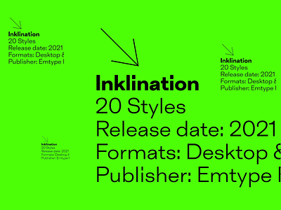 Inklination aftereffects animation design font free trials new font type typography