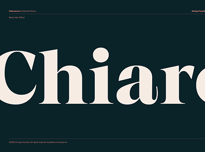 Chiaroscura art branding chiaroscura chiaroscura chiaroscuro design fashion font free trials logo magazine new font type typography