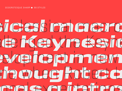 Geogrotesque Sharp barcelona design emtype font illustration logo mix red sans type typography ui variable variable font