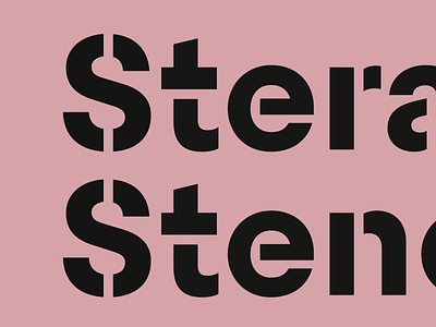 Steradian Stencil branding design emtype font graphic design logo sans stencil type typography ui
