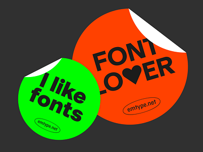 Stickers II barcelona branding design emtype font graphic design illustration logo sans sticker type typography