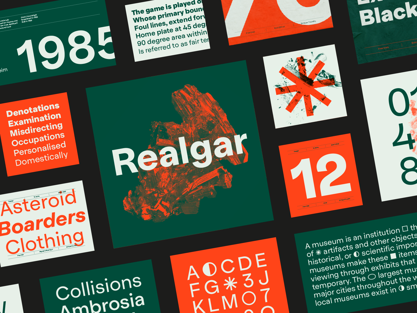 Realgar, new font release! by Emtype Foundry on Dribbble