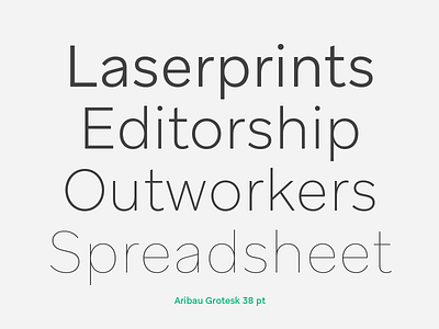 Aribau Grotesk