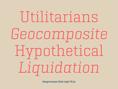 Geogrotesque Slab font family