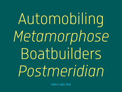 Isotonic font family archive font isotonic typography