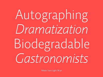 Relato Sans font family archive font relato sans typography