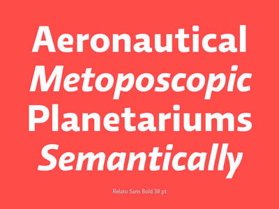 Relato Sans font family archive font relato sans typography