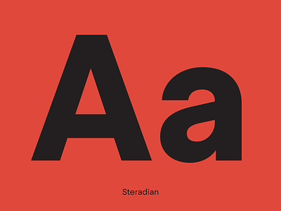 Steradian barcelona typeface design emtype font geometric new red typography