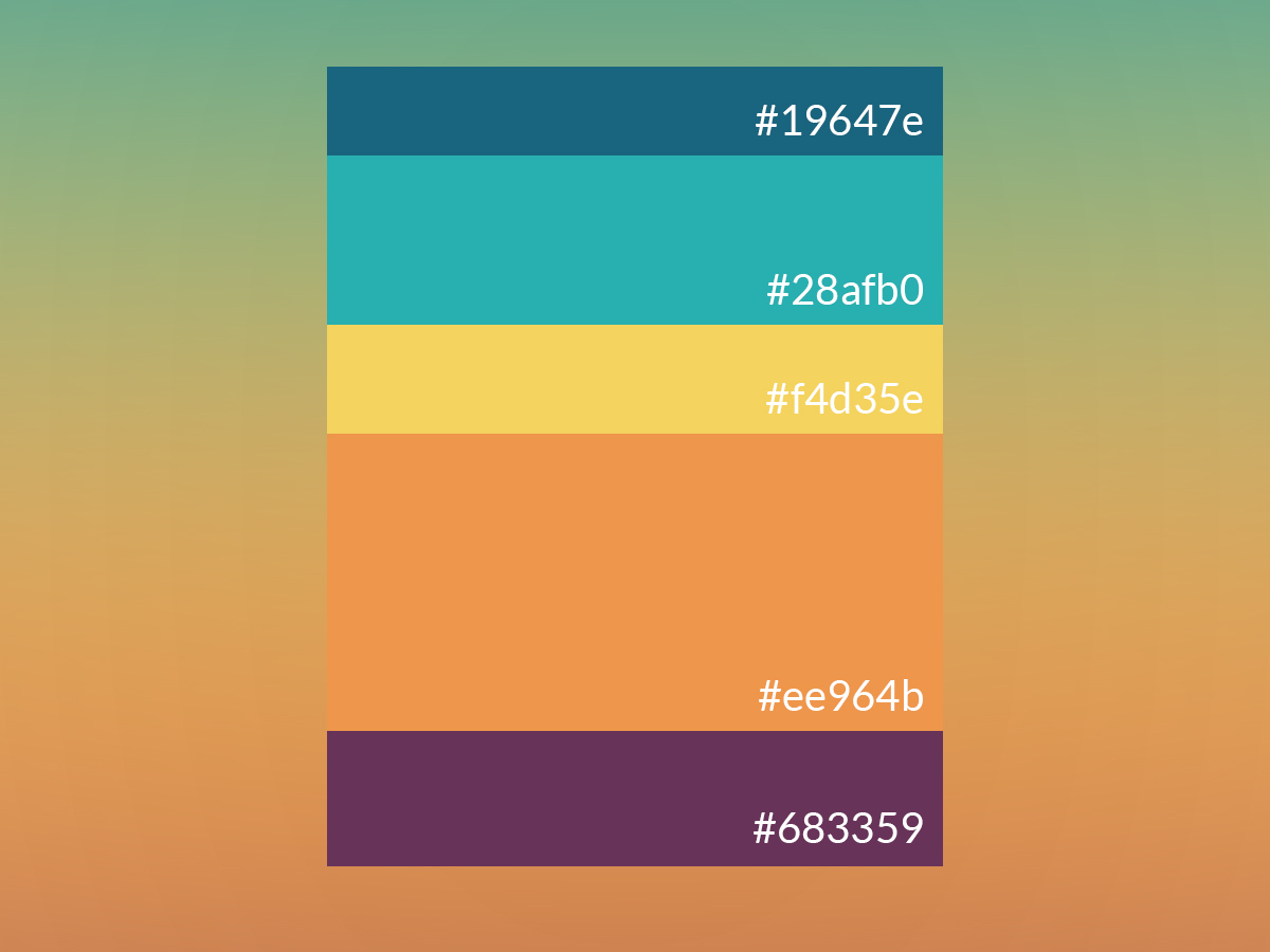 Palette 2 by Colour Lovers on Dribbble