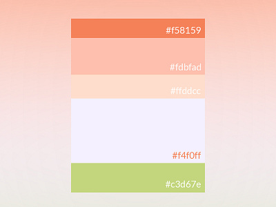 Palette 3 branding color colors of 2018 design illustration